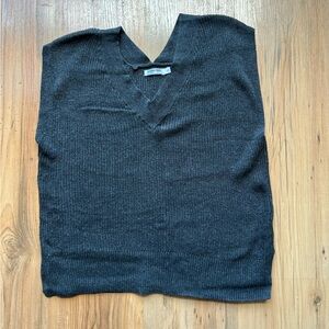 Reitmans Dark Gray V-Neck Sweater